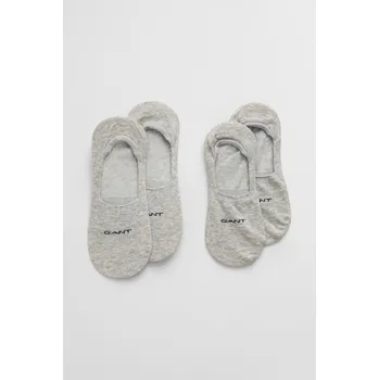 PONOŽKY GANT INVISIBLE SOCKS 2-PACK LIGHT GREY MELANGE