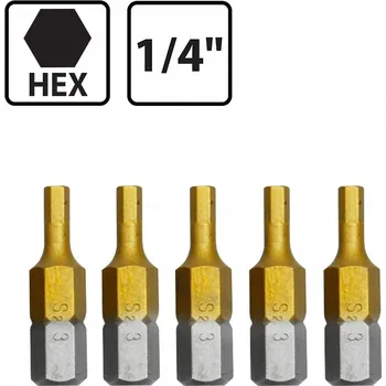 Bit Šroubovací bit Rexxer RA-04-467 1/4" 25 mm 5 kusů