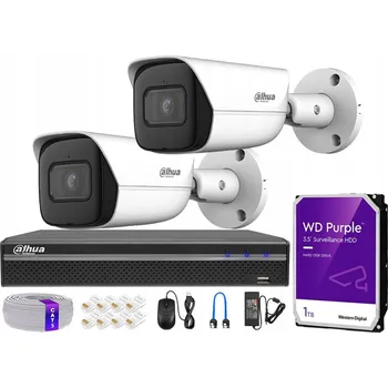 Bezpečnostní kamera Sada pro monitoring Dahua Kamery 8Mpx PoE Detekce Analytika NVR 4 Kanály