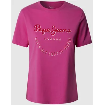 Dámské tričko Pepe Jeans Dámské tričko RUMER Barva: růžová, Velikost: XS