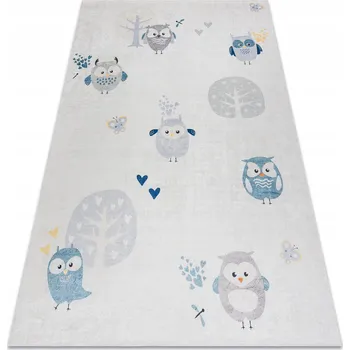 Koberec KOBEREC NA PRANÍ PRO DĚTI 160 x 220 cm SOVIČKY #I004