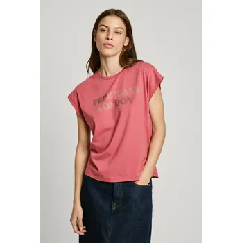 Dámské tričko Pepe Jeans Dámské tričko ROWENA Barva: oranžová, Velikost: XS