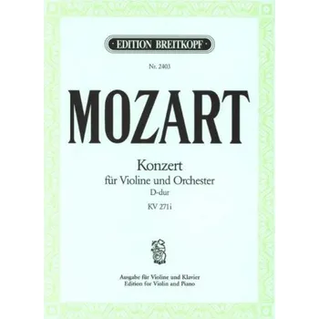 W.A. Mozart: Konzert Nr. 7 D-Dur KV 271a (noty na housle, klavír)