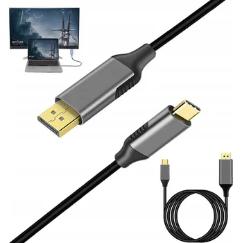 Video kabel KABEL ADAPTÉR USB-C na DisplayPort DP pro Mac 4K 60Hz