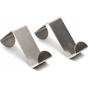 Věšák Háček bez vrtání v odstínech šedé a stříbrné