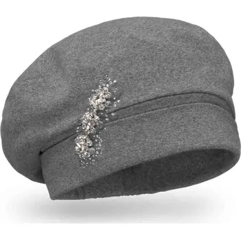 Čepice Dámská bavlněná čepice Krumlovanka W-0850/694 šedá melanž