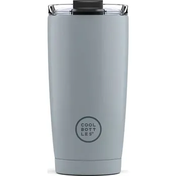 Termohrnek Cool Bottles Pastel Grey, třívrstvý, 550 ml