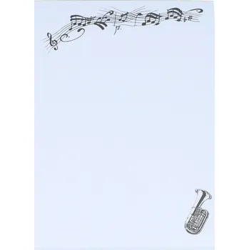 Blok musikboutique Poznámkový blok DIN A6 tuba