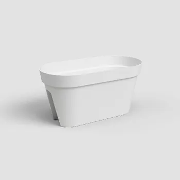 Truhlík Truhlík CAPRI, na zábradlí, 60cm, plast, bílá|WHITE|Artevasi