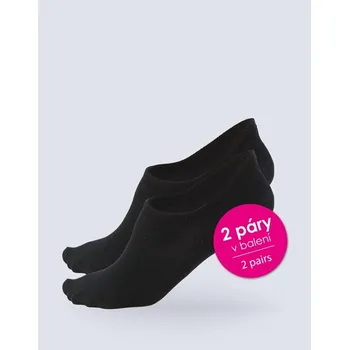 Pánské oblečení Ponožky neviditelné uzavřené, 2 páry, bezešvé Bambusové ponožky 82006P - černá - 41/44