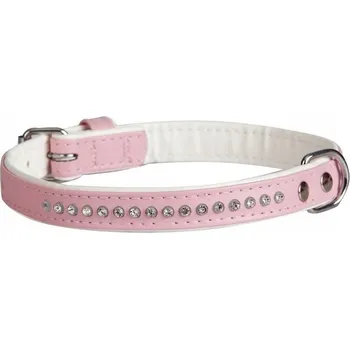 Obojek pro psa DINGO OZDOBNÝ OBOJEK PRO PSA GLAMOUR 1,6x47 RŮŽOVÝ