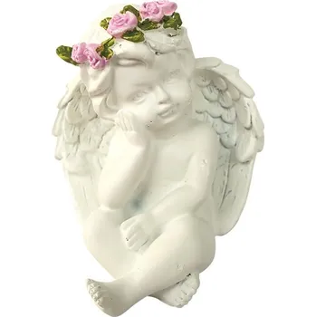 Anděl z polyresinu na postavení 9 x 11 x 6,5 cm