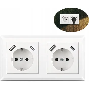 Elektrická zásuvka Elektrická Zásuvka nástěnná DPD bílá