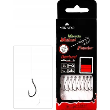 Rybářský háček Zemní Háčky s návazcem a protihrotem Mikado HMFB11W-16 8 ks