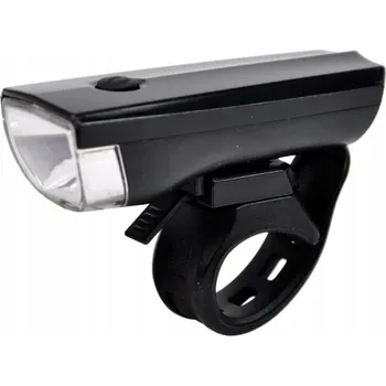 Cyklosvítilna Přední světlo na kolo LED na baterie černé