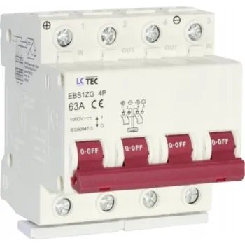 Jistič Odpínač LC 1000 V IP20 63 A