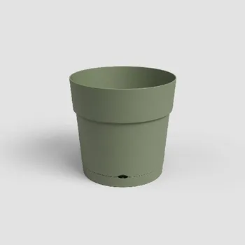 Květináč Květináč CAPRI, se zásob. na vodu, 30cm, plast, zelená|ASH GREEN|Artevasi