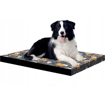 Pelíšek pro psa Velká ortopedická matrace pelíšek s paměťovou pěnou XL 80x55x7 Šedá pro psy