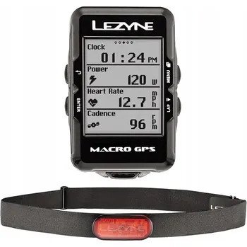Tachometr Cyklopočítač bezdrátový Lezyne Macro GPS HR Loaded