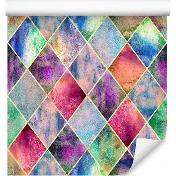 Fototapeta Tapeta v Rolích ABSTRAKTNÍ Barevné Kosočtverce Dekorace