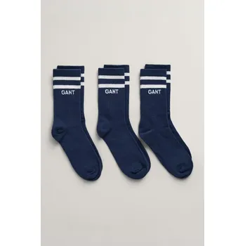 PONOŽKY GANT SPORT SOCKS 3-PACK EVENING BLUE