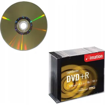 Optické médium Imation DVD+R Lightscribe 10 Ks. slim obal