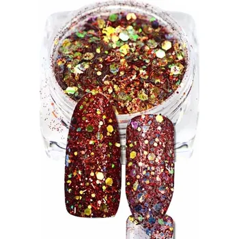 Holografické nálepky JafraNails měděné