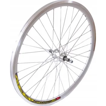 Zapletené kolo Zadní kolo na kolo 27" s volnoběžkou, stříbrné, konusové