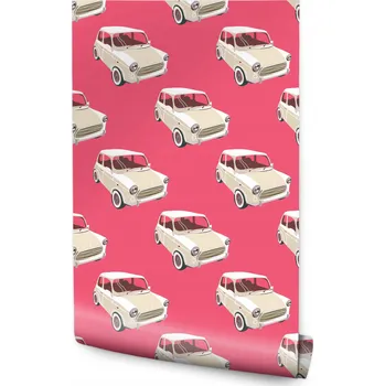 Tapeta Tapeta do dětského pokoje auta vozidla retro