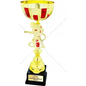 Kovový zlatě červený pohár PSP, OSP HASIČI 39 cm + GRAVÍROVÁNÍ