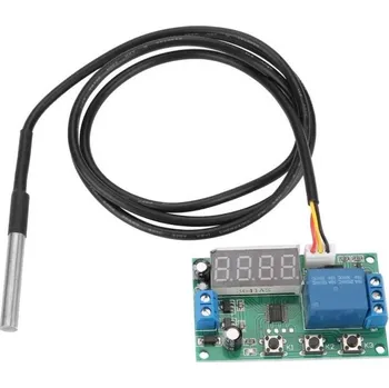 Síťový kabel Digitální termostat -40 až 125°C s čidlem DS18B20, modul YYW-1