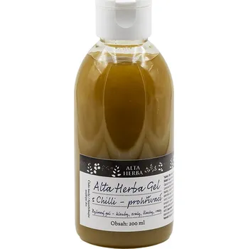Masážní přípravek AltaHerba Gel s Chilli prohřívací 200 ml