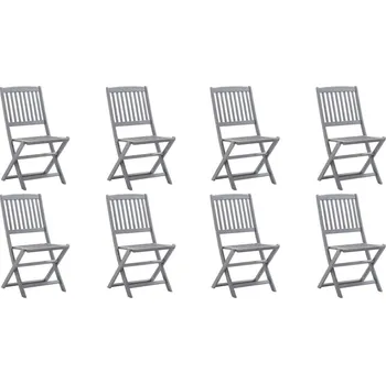 OMAXI Skládací zahradní židle 8 ks masivní akácie 508817