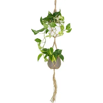 Květináč Závěs na květináč MACRAMÉ, dvojitý, 120cm, přírodní (DOPRODEJ)|NATURAL (DOPRODEJ)|Artevasi