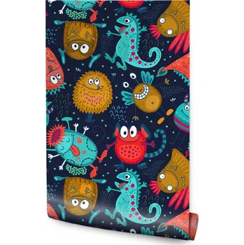 Tapeta Tapeta do dětského pokoje vesmír příšery obloha