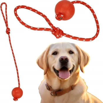 Hračka pro psa Hračka pro psy - Přetahovadlo s míčkem 50 cm SPRINGOS PA1055