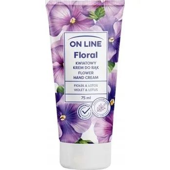 Péče o ruce On Line Fialka & Lotos Květinový krém na ruce 75 ml