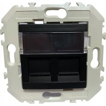 Elektrická zásuvka Internetová zásuvka nástěnná Efapel černá