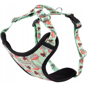Postroj pro psa Amiplay Postroj Discovery Flamingo, velikost S