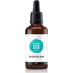 Viridian Nutrition Liquid Vitamin D3 2000IU kapky pro podporu činnosti nervové soustavy příchuť Orange 50 ml