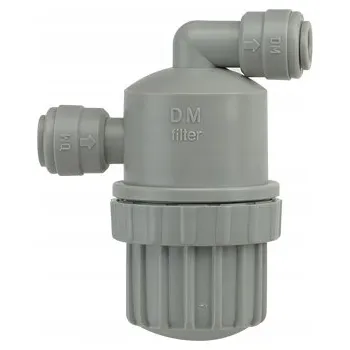 vodní filtr Mechanický filtr 100 mikronů DMfit 1/4" palce vstup QC x 1/4" palce výstup QC