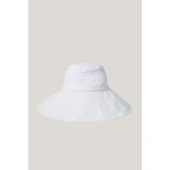Kšiltovka KLOBOUK GANT LINEN SUN HAT WHITE