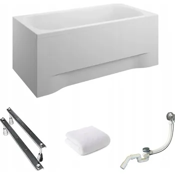 Vana Obdélníková akrylátová vana Polimat Classic boční odtok 120 x 70 cm