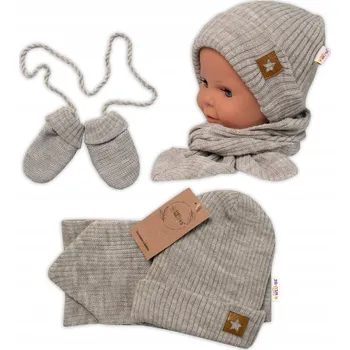 Čepice Baby Nellys Kojenecká čepice, souprava, velikost 56