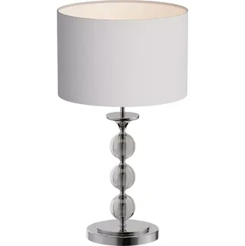 Lampička Moderní stolní lampa Rea bílá/chrom