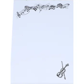 Blok musikboutique Poznámkový blok DIN A6 housle