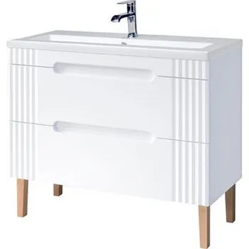 Koupelnový nábytek Koupelnová skříňka FIJI WHITE 100cm + umyvadlo