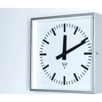 Hodiny Pragotron Nástěnné hodiny stříbrné