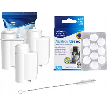 Příprava kávy 3x Filtr do kávovaru Siemens AL-Inte + Tablety + Kartáček AQ-434