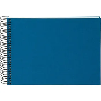 Fotoalbum Fotoalbum k vlepování fotografií, 40 stran, spirálová vazba, modré